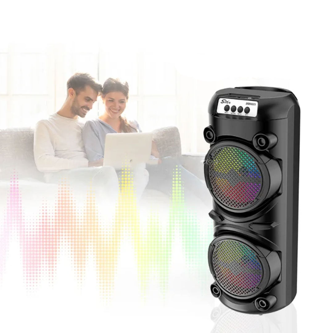 Boxa Portabila ZQS6223, Bluetooth, Karaoke Led Player, Microfon, 1800mAh, 300W PMPO, 51cm