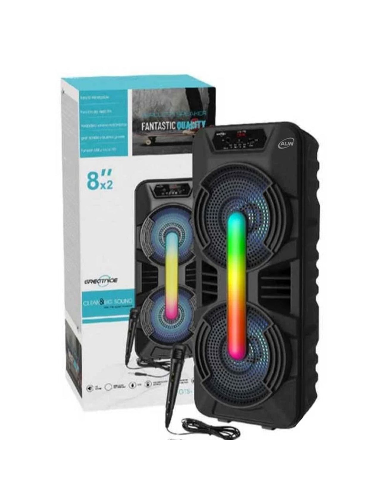 Boxa Portabila, Bluetooth, 60 Cm, GTS-1702, Wireless Stereo, Radio FM, USB/TF/TWS, Micro SD, Microfon engross