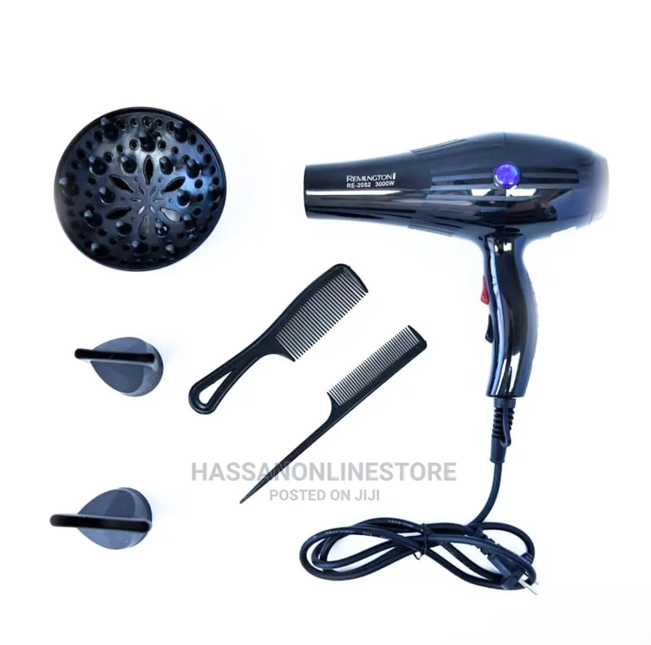 Uscator de par RE-2052 ionic, 3000 W, 3 niveluri de caldura si 2 viteze engross