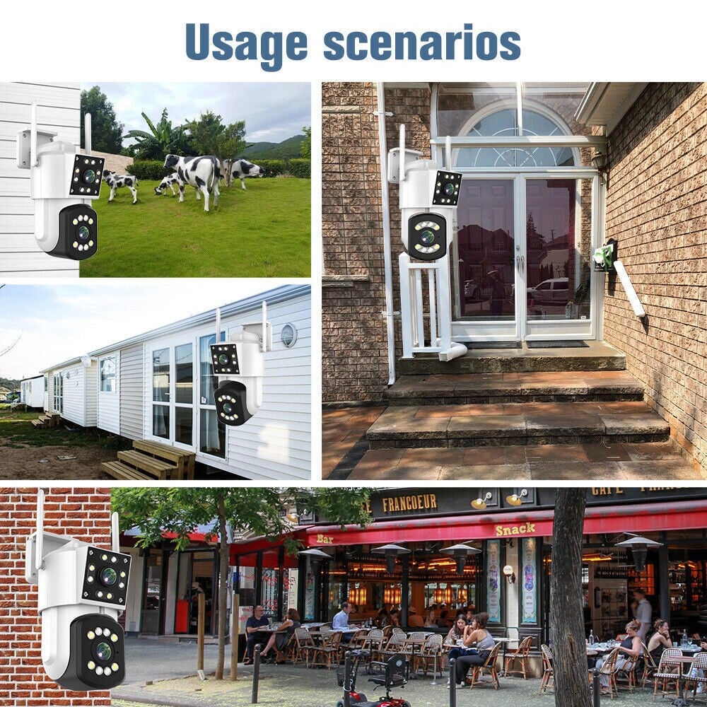 CAMERA DUBLA DE SUPRAVEGHERE WIFI 365°, BIDIRECTIONALA