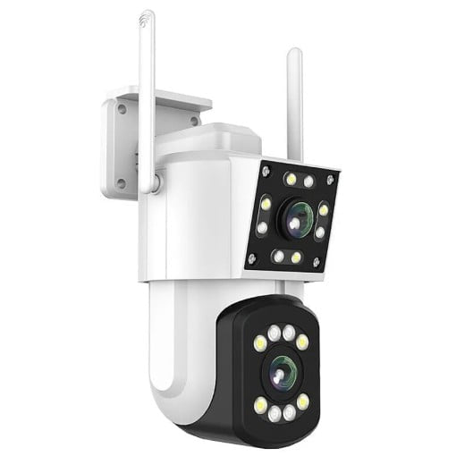 CAMERA DUBLA DE SUPRAVEGHERE WIFI 365°, BIDIRECTIONALA