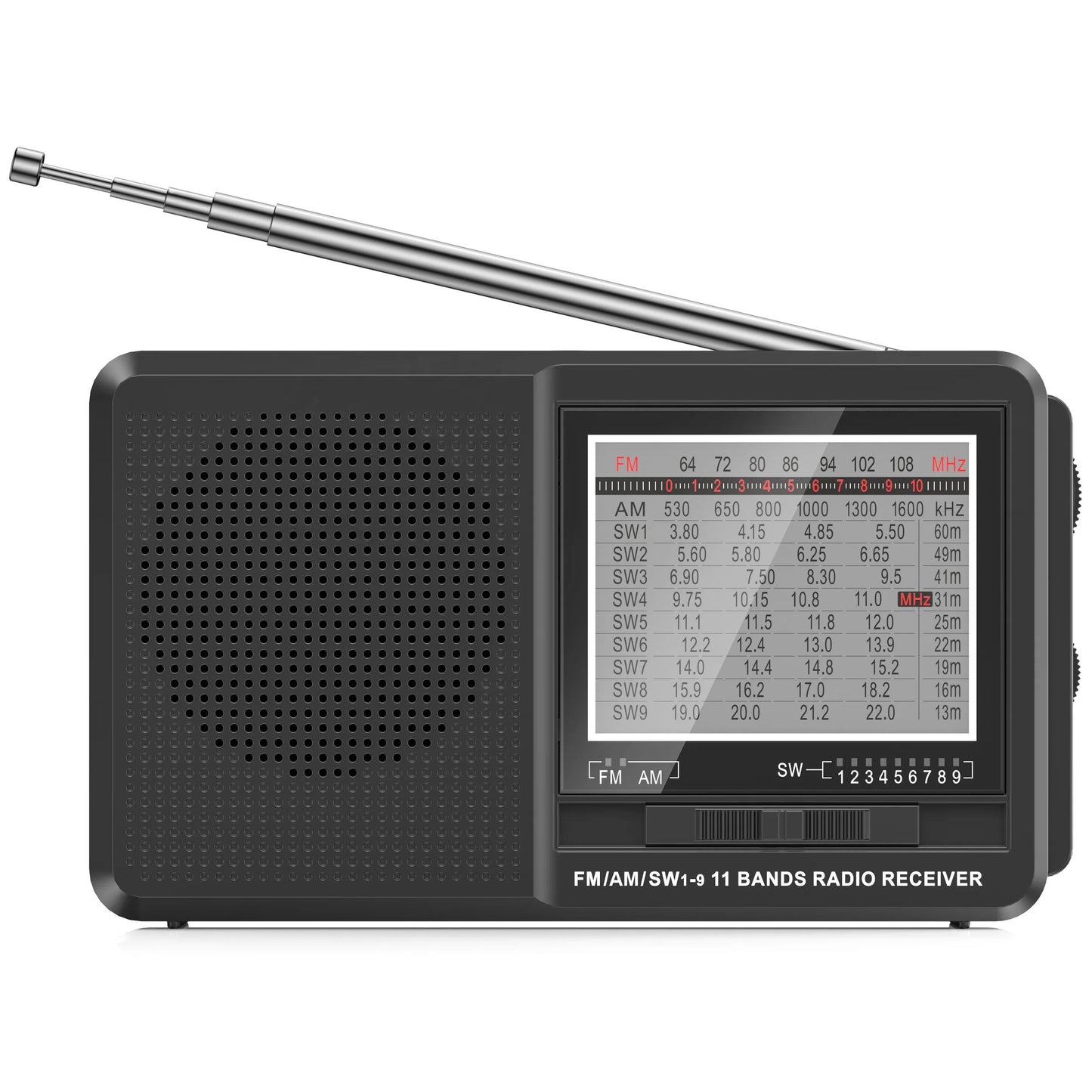 Radio FM portabil cu acumulator (incarcare usb), usb, slot sd, premium, Gri,EN GROSS