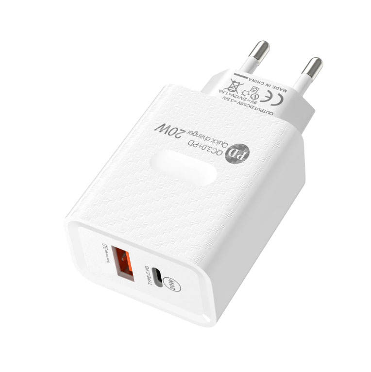 Încărcător Fast Charge 20w cu port dublu usb c tip c
