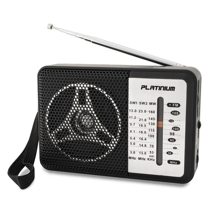 Radio portabil, Platinium, MINI YG608B, 13 x 9 x 6 cm, Negru engross
