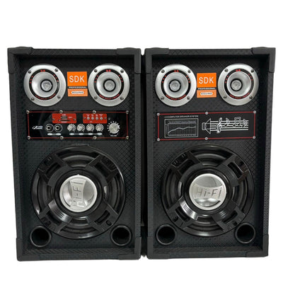 LIVRARE GRATUITA Sistem Audio Profesional 2 Boxe SDK 800W LT-601 , Bluetooth, Microfon, Telecomanda, Bass