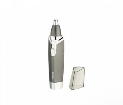 Trimmer electric pentru nas si urechi Gemei GM-3002, lama inox, capac protectiv, Gri engross