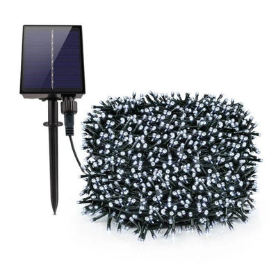 Instalatie Șir solar LED pentru exterior cu incarcare solara