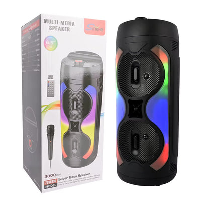 Boxa Portabila ZQS6232Bluetooth, Karaoke Led Player, Microfon, 1800mAh, 1000W PMPO, 51cm