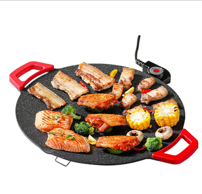 Plita-disc-gratar electric Pexor 36 CM, Gatire fara ulei, Interior-Exterior, Aluminiu