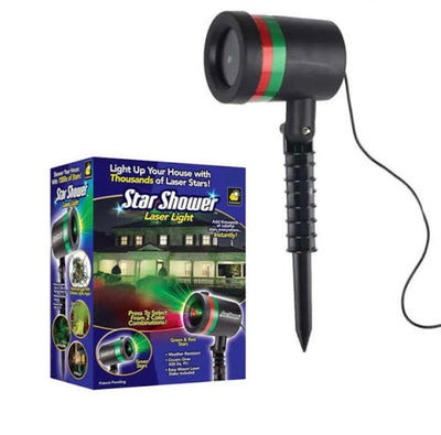 Proiector Laser Light cu lumini verzi si rosii pentru exteriorul casei