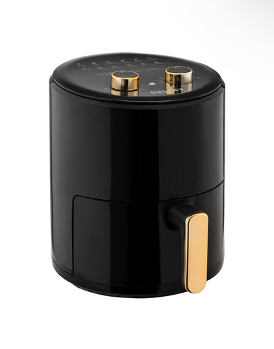 Friteuza cu aer cald, Deliny CHEF, Capacitate 6L,1400 W, Negru