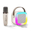 boxă portabilă, roz, 6W, iluminare LED, schimbare voce, baterii reîncărcabile + masina de tuns cadou !