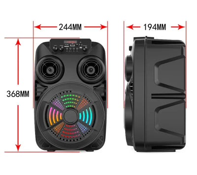 Boxă Portabilă Bluetooth ZQS8107S cu Subwoofer și Funcții Multiple Engross