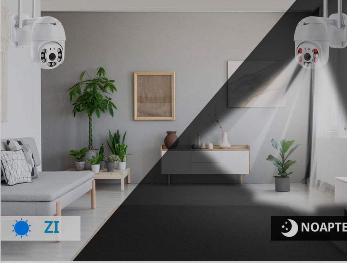 CAMERA DE SUPRAVEGHERE WIFI, 5MP, FULL HD, VEDERE COLOR NOAPTEA, MICRO SD , ROTIRE 360, DETECTIE FORMA UMANA