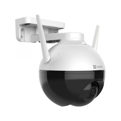 camera de supraveghere smart Wi-Fi Pro S 4K, 8MP, zoom digital x4, inregistrare video UHD, rotire 360 de grade, lumini led, vedere full color noaptea, microfon si difuzor incorporate, senzor de miscare si stocare card pana la 128GB,EN GROSS