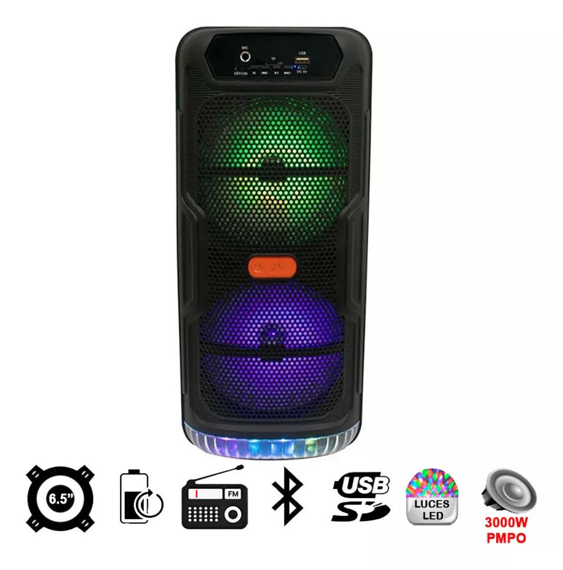 Boxa Portabila GTS-1565 cu USB si Blueooth