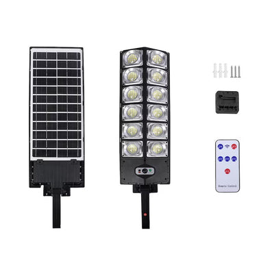 Lampa Stradala cu Incarcare Solara, LED, 200W, Negru, Model W788B-6,EN GROSS