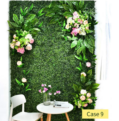 Panou gard verde 60x40cm cu frunze artificiale pentru terasa, balcon, camera, interior/exterior