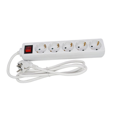 Priză electrică pentru uz casnic, cu protecție pentru copii, cu 5 prize,EN GROSS
